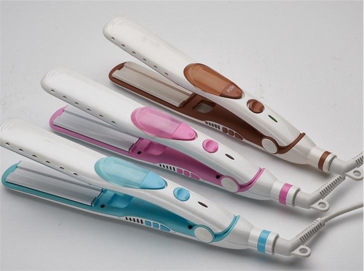 Piastra per capelli a vapore per il controllo della temperatura