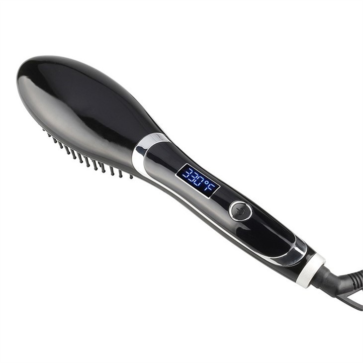 Spazzola elettrica per piastra per capelli ad aria calda
