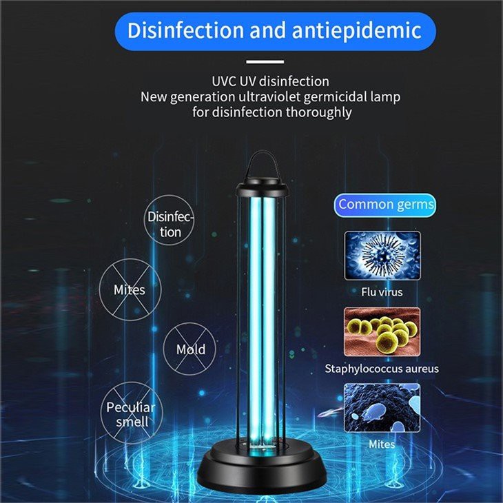Disinfezione dell'aria con lampada UV