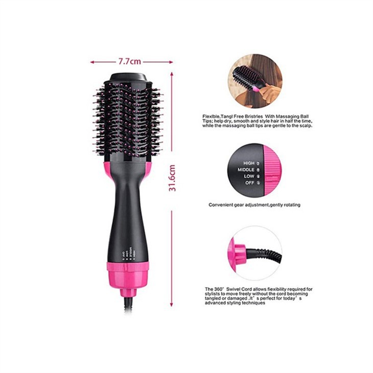 Pettine piastra per capelli agli ioni negativi