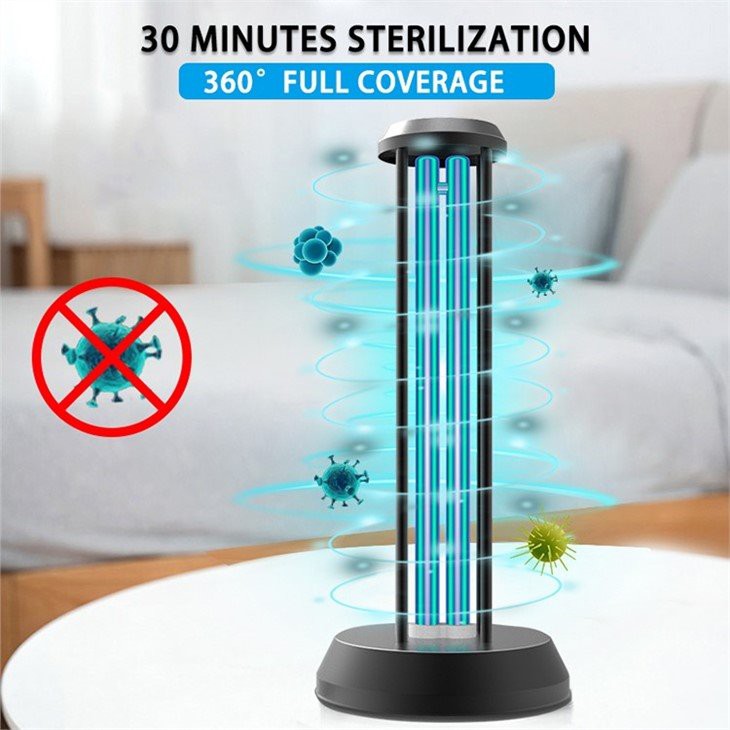 Disinfezione dell'aria con lampada UV